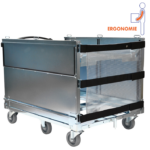 Chariot ergonomique – plateau 1210 x 810 mm